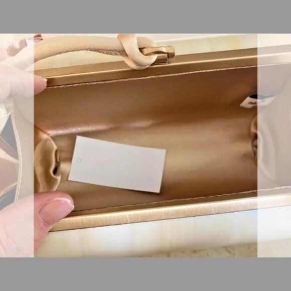 Cult Gaia NWT Yasmin Tasseled Acrylic Clutch Bag - Picture 6 of 6